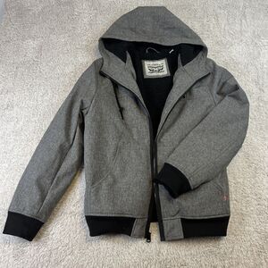 Levi's Mens Bomber Jacket Water Resistant Faux Shearling Lined Coat Size M